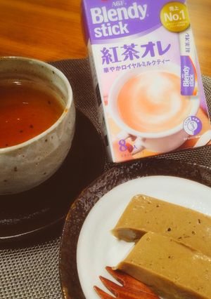 *紅茶オレ*サイリウムレンチンわらび餅-レシピのメイン写真