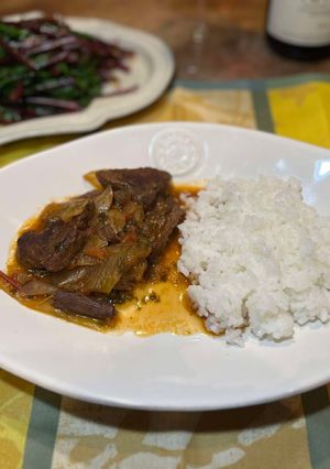 ギリシャ料理　牛肉のスティファド-レシピのメイン写真