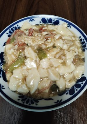 エビと豆腐とチンゲンサイの中華あんかけ-レシピのメイン写真