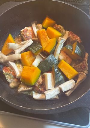 鶏むね肉とかぼちゃのマキシマム炒め-レシピのメイン写真