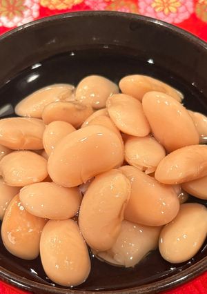 白花豆の薄甘煮-レシピのメイン写真