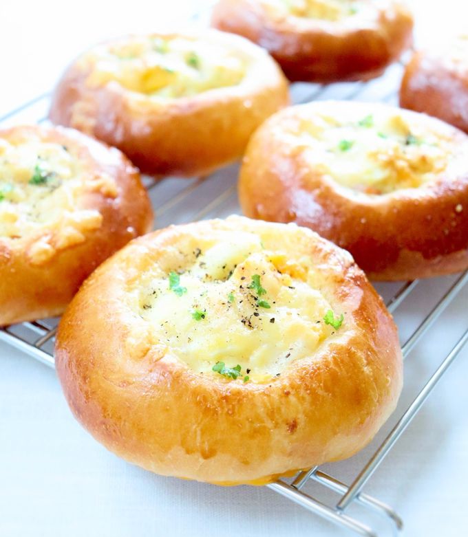 ふわモチ生地で【ハム卵パン（天然酵母）】 by mieuxkanon