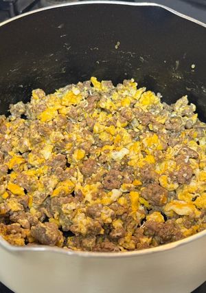 ひき肉と卵-レシピのメイン写真