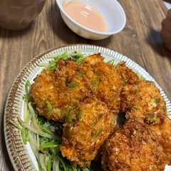 รูปของ 鳥胸とはんぺんのタンパク揚げ焼き