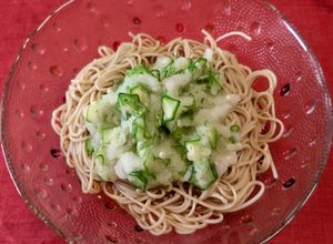 オクラおろし載せぶっかけそば-レシピのメイン写真
