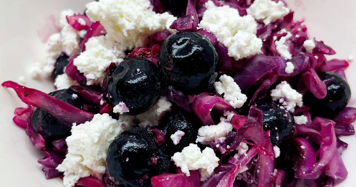 紫キャベツとカッテージチーズの映えラペ by 筋肉研究家Nしおり