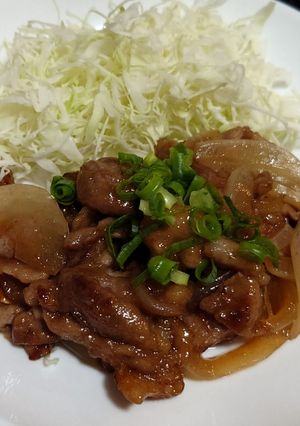 超簡単！豚こま肉と玉ねぎの甘酢てりやき！-レシピのメイン写真