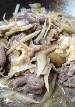 牛肉ごぼう柳川風-レシピのメイン写真