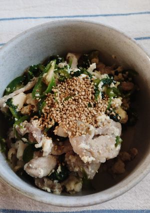 ほうれん草と豆腐・豚肉の塩こうじ炒め-レシピのメイン写真