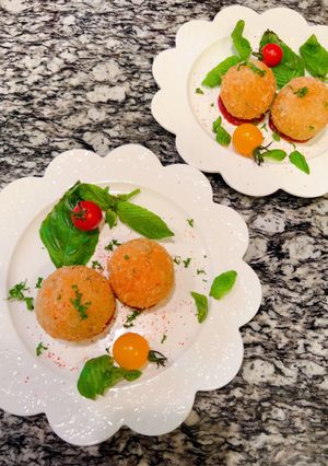 とろ〜りチーズのトマトライスコロッケ-レシピのメイン写真