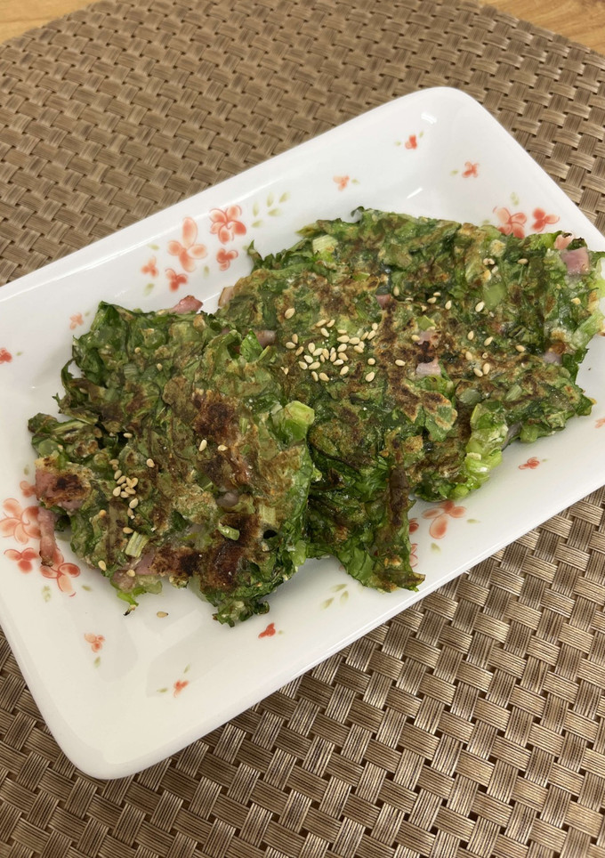 小麦粉不使用＊大根葉のひとくちチヂミ-レシピのメイン写真