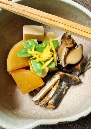 煮付け汁で作るお煮〆😻-レシピのメイン写真