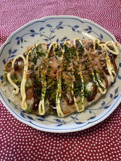 お好み焼き風焼き餅-レシピのメイン写真