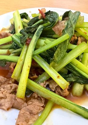 牛肉と小松菜の辛味炒め-レシピのメイン写真