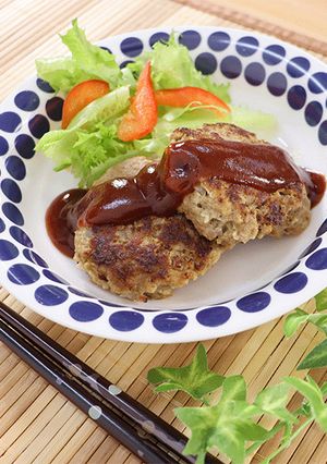 ふわふわ♪こんにゃくハンバーグ-レシピのメイン写真