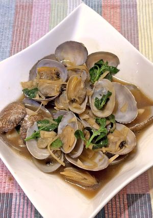 台湾風あさりのバジル炒め（塔香炒蛤蜊）-レシピのメイン写真