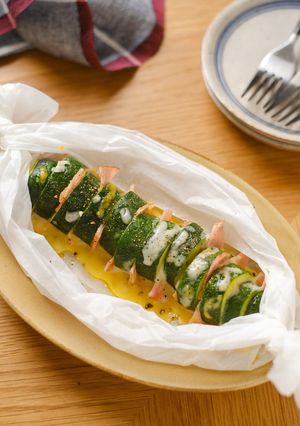 ズッキーニのベーコンチーズ包み蒸し-レシピのメイン写真
