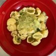 ズッキーニとエビのパスタ
