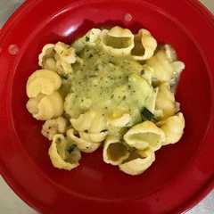 รูปของ ズッキーニとエビのパスタ