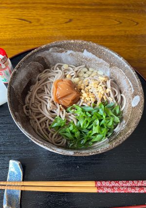 梅入り和蕎麦-レシピのメイン写真