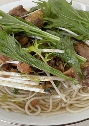 鯖味噌うめん-レシピのメイン写真