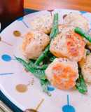 ＊鶏つくねといんげんのレモンソテー＊
