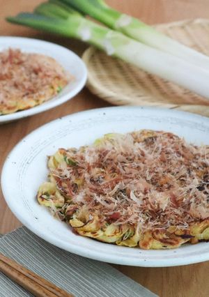 長ねぎ1本消費！旨味広がる米粉のねぎ焼き-レシピのメイン写真