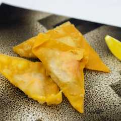 รูปของ 蓮根明太子の揚げ物