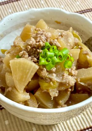 大根と鶏ミンチの煮物♪-レシピのメイン写真