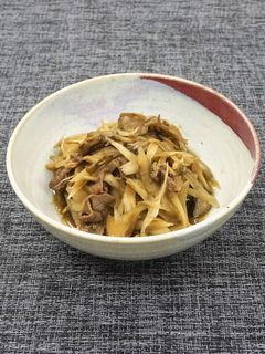 新ごぼう・舞茸・牛肉の煮物-レシピのメイン写真