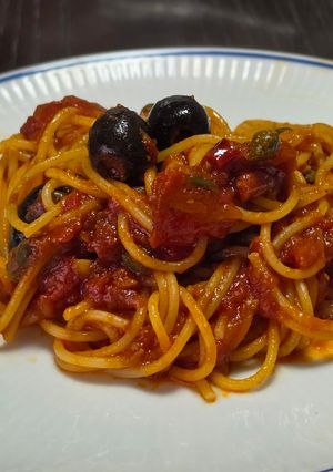 スパゲッティ・アッラ・プッタネスカ-レシピのメイン写真