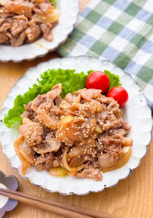 豚こま肉の胡麻味噌炒め♩-レシピのメイン写真