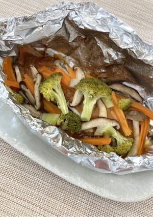 【主菜】鮭のちゃんちゃん焼き風-レシピのメイン写真