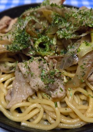 ごぼうとネギの和風焼きそば-レシピのメイン写真