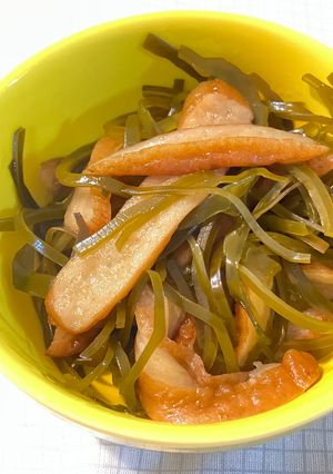 切り昆布とさつま揚げの煮物【加圧1分】-レシピのメイン写真