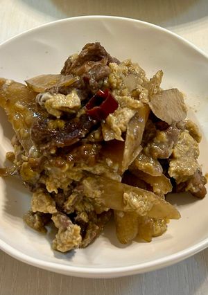 牛肉とごぼうの柳川風-レシピのメイン写真
