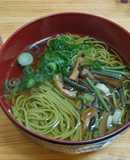 京都宇治の名物♪山菜茶そば♪超かんたん