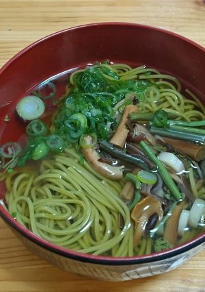 京都宇治の名物♪山菜茶そば♪超かんたん-レシピのメイン写真