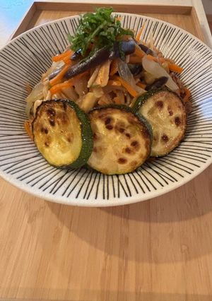 野菜たっぷり焼きひやむぎ-レシピのメイン写真