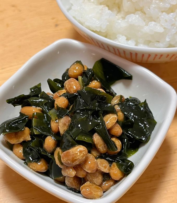 ワカメ納豆ごはん-レシピのメイン写真