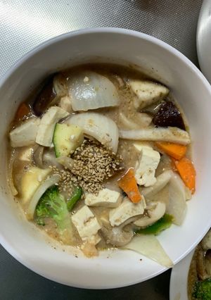 肉無豆腐簡単コク旨梅味噌西京焼野菜炒-レシピのメイン写真