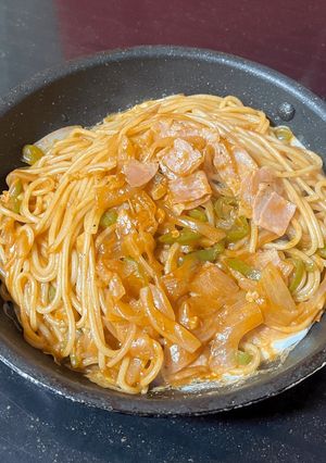 にんにくと一味唐辛子で大人のナポリタン-レシピのメイン写真