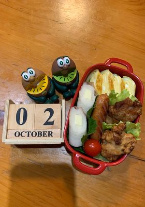 高二長女　お弁当(のり唐風)-レシピのメイン写真