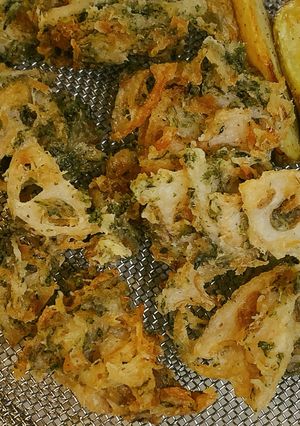 レンコンとツナの磯辺揚げ-レシピのメイン写真