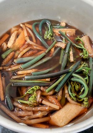 わらびとつくしの簡単煮物~🌸-レシピのメイン写真