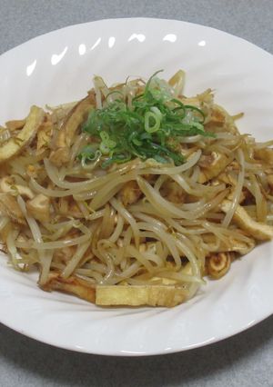 安く買えて美味しい！刻み揚げとモヤシ炒め-レシピのメイン写真