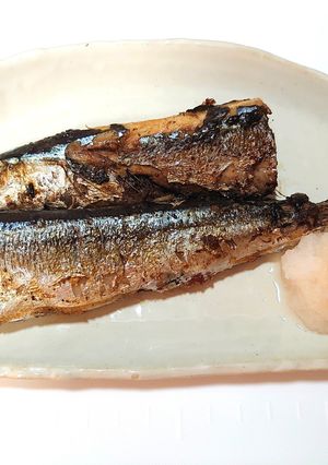 超簡単！卵焼き器で♬さんまの塩焼き♬-レシピのメイン写真