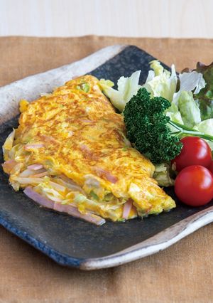 春キャベツのオムレツ-レシピのメイン写真