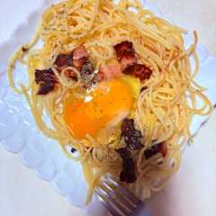 รูปของ 簡単!ニンニクベーコンのパスタ♪