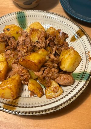 じゃがいもと豚肉の味噌炒め-レシピのメイン写真